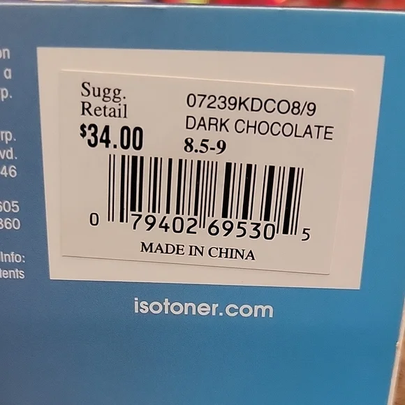 Isotoner Brown Faux Fur Slippers - Picture 3 of 7